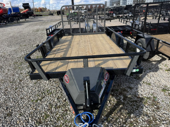 New 2025 RAWMAXX UTX1277BP3.5K Utility Trailer 77X12 SA (GVW:2900) BLACK