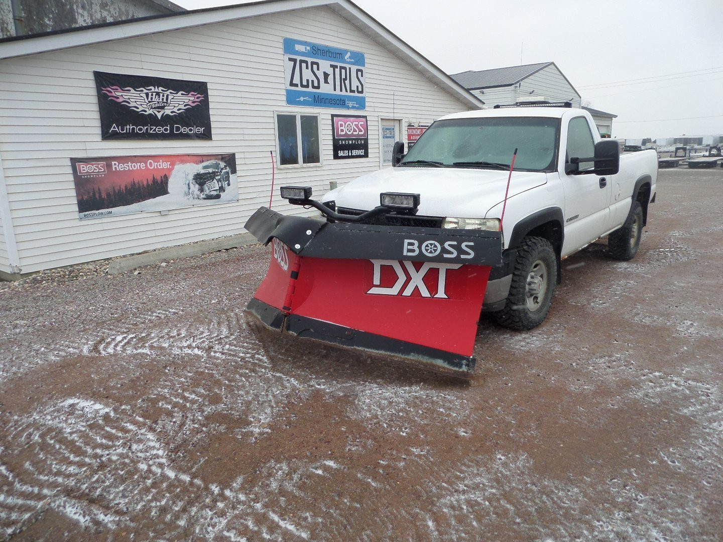 Used 2022 BOSS 8'2" Steel DXT W/Downforce Snow Plow