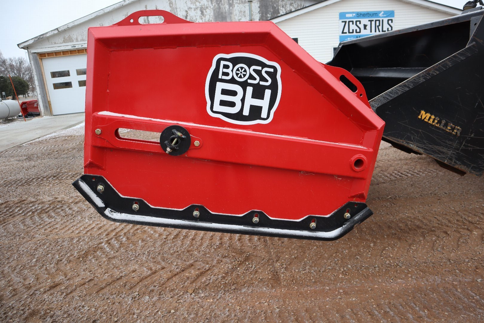 New 2025 BOSS BH12 BACKHOE SNOW PUSH Snow Plow