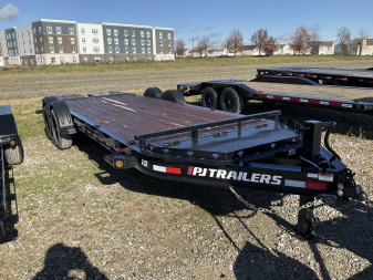 New 2025 PJ Trailers EV202 Equipment Trailer 83X20 TA DOVETAIL (GVW: 15400)