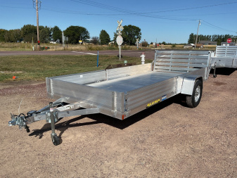 New 2025 Aluma 8114H-SR Utility Trailer