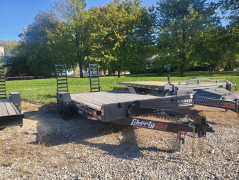 New 2025 LIBERTY LE10K83X20C5DT Equipment Trailer 83X20 TA (GVW:9990) BLACK