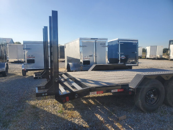 New 2025 LIBERTY LE10K83X20C5DT Equipment Trailer 83X20 TA (GVW:9990) BLACK