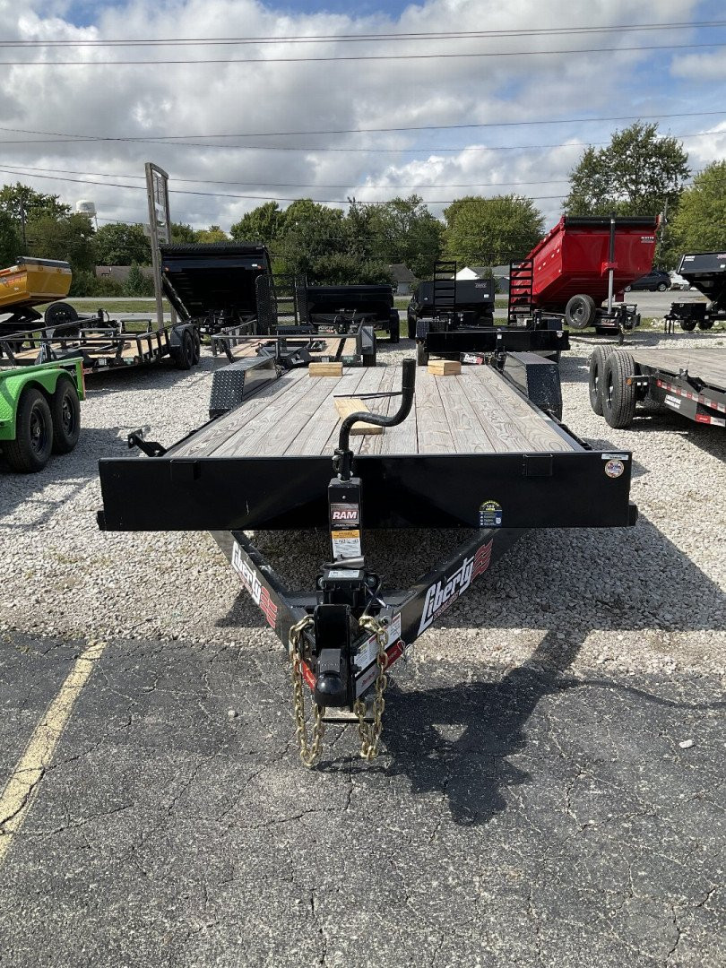New 2024 LIBERTY LE14K83X18+2C6 Equipment Trailer 83X20 TA (GVW:14000) BLACK