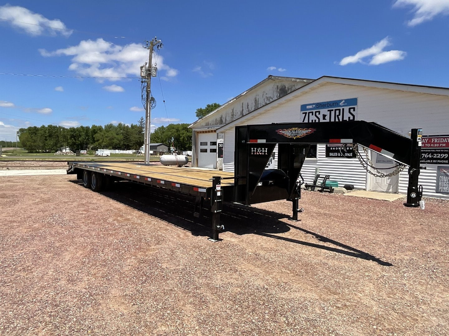 New 2024 H&H Trailers H30+5SDBCL-GN-259 Equipment Trailer
