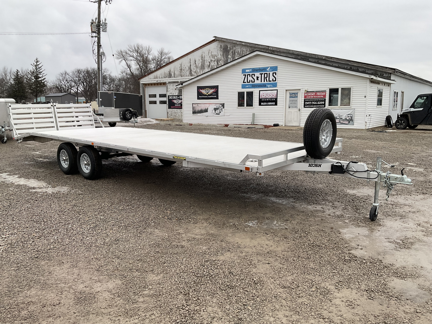 New 2025 Aluma 1026H-BT Landscape Trailer