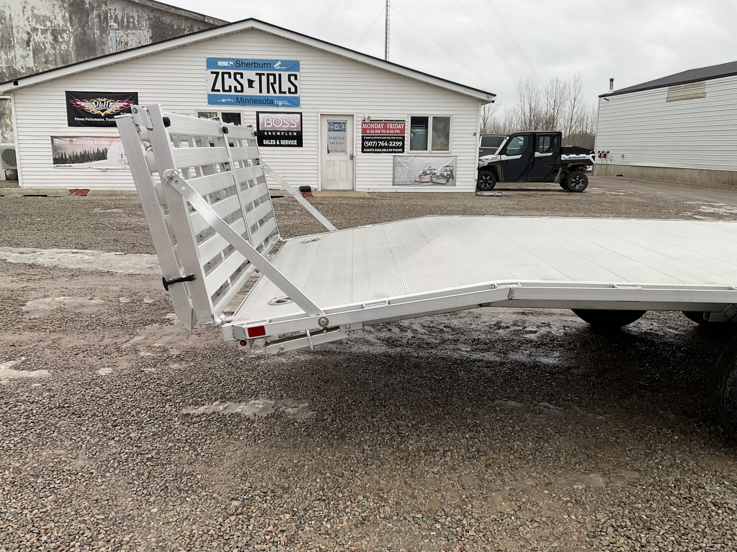 New 2025 Aluma 1026H-BT Landscape Trailer