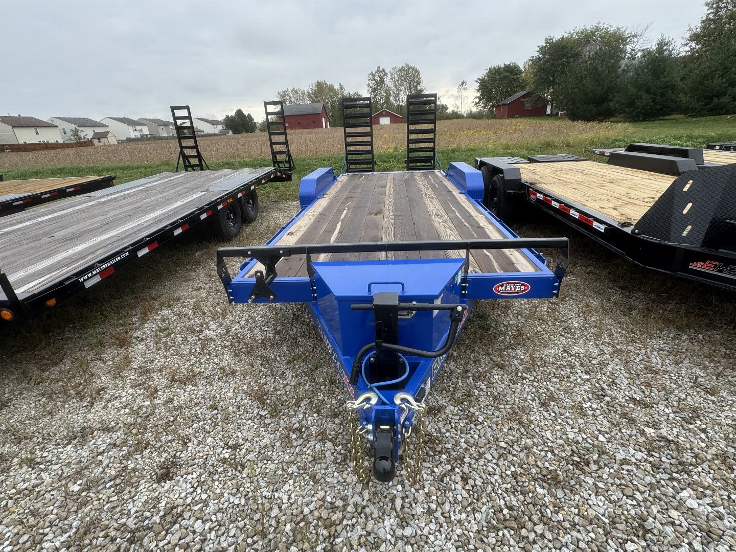 New 2024 RawMaxx ECX20BP14K Equipment Trailer 83X20 TA(GVW:14000) COBALT BLUE