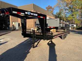 New 2022 BWISE Gooseneck Flatbed Trailer