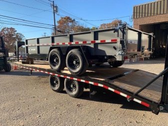 New 2022 BWISE Gooseneck Flatbed Trailer