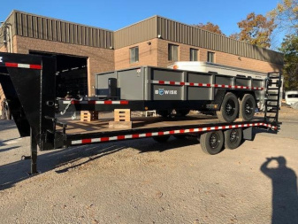 New 2022 BWISE Gooseneck Flatbed Trailer