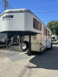 Used 2010 Shadow Trailers Stablemate Series GOOSENECK 3H Slant Stock Combo Horse Trailer