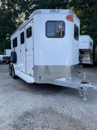 New 2024 Sundowner Trailers Charter 2H BP w DR Horse Trailer