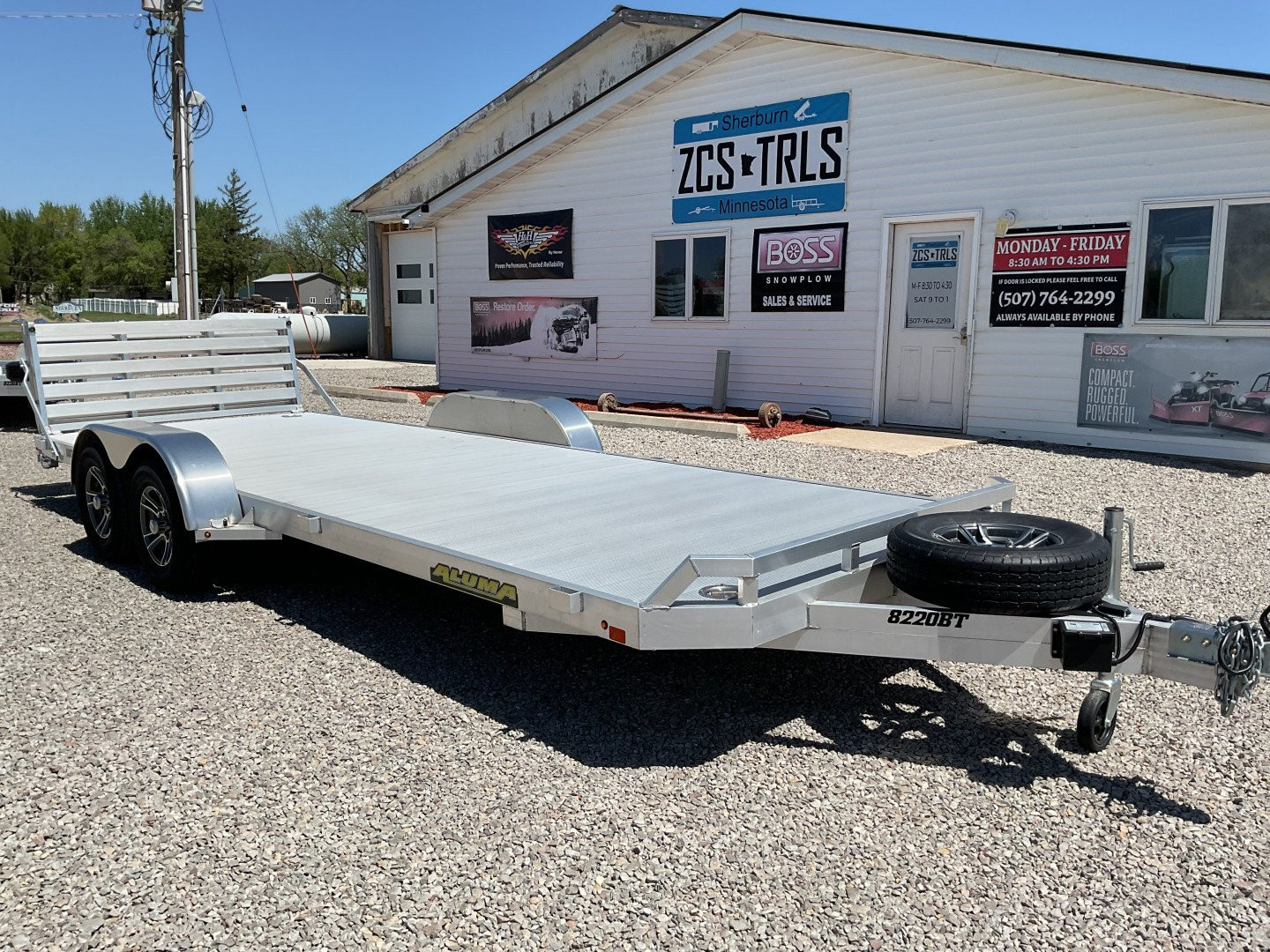 New 2024 Aluma 8220-BT Landscape Trailer