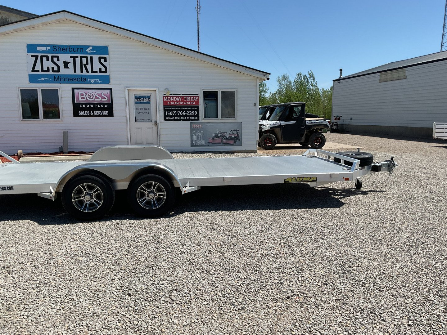 New 2024 Aluma 8220-BT Landscape Trailer