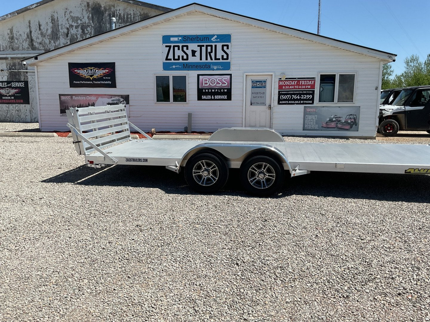 New 2024 Aluma 8220-BT Landscape Trailer