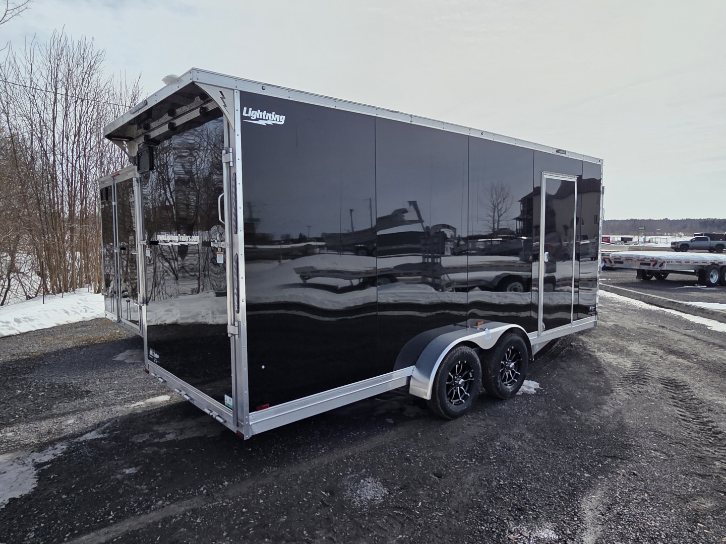 Consignment 2025 LIGHTNING TRAILERS 7'x23' Inline Snowmobile Trailer