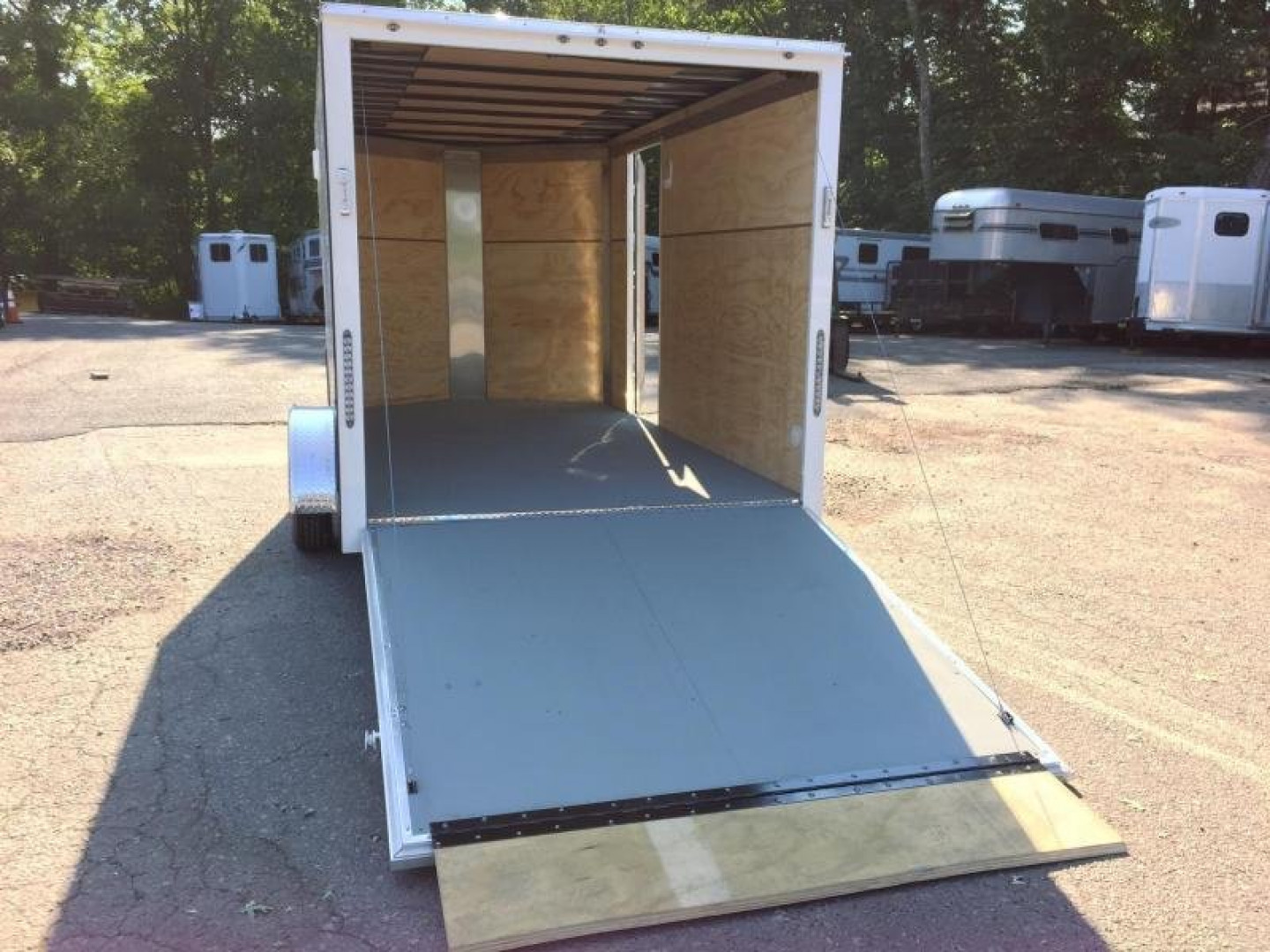 New iTi Cargo Trailers Enclosed Bike Trailer 7x12 Motorcycle Trailer