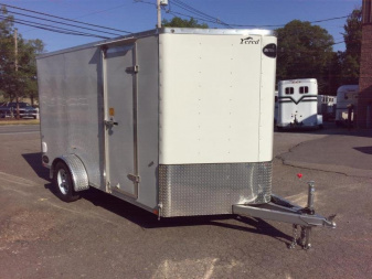 New iTi Cargo Trailers Enclosed Bike Trailer 7x12 Motorcycle Trailer