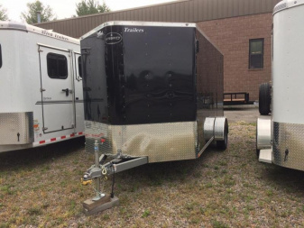New iTi Cargo Trailers Enclosed Bike Trailer 7x12 Motorcycle Trailer