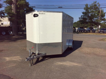 New iTi Cargo Trailers Enclosed Bike Trailer 7x12 Motorcycle Trailer