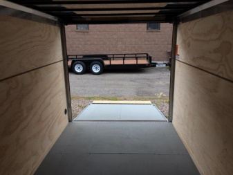 New iTi Cargo Trailers Enclosed Bike Trailer 7x12 Motorcycle Trailer
