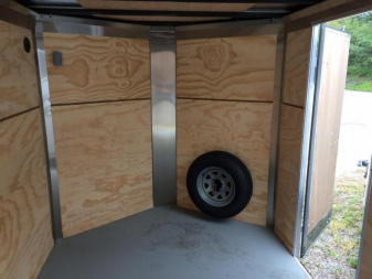 New iTi Cargo Trailers Enclosed Bike Trailer 7x12 Motorcycle Trailer