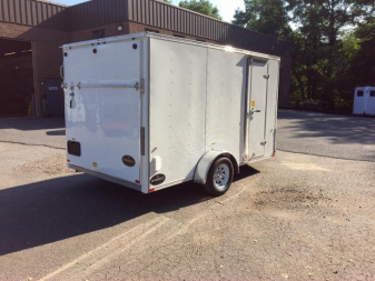New iTi Cargo Trailers Enclosed Bike Trailer 7x12 Motorcycle Trailer