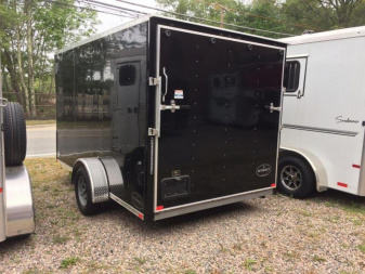 New iTi Cargo Trailers Enclosed Bike Trailer 7x12 Motorcycle Trailer
