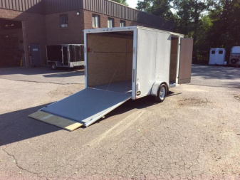 New iTi Cargo Trailers Enclosed Bike Trailer 7x12 Motorcycle Trailer