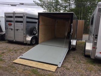 New iTi Cargo Trailers Enclosed Bike Trailer 7x12 Motorcycle Trailer
