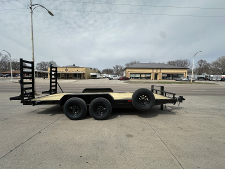 New 2025 STAG TRAILERS 18' 14K FLAT BED Equipment Trailer