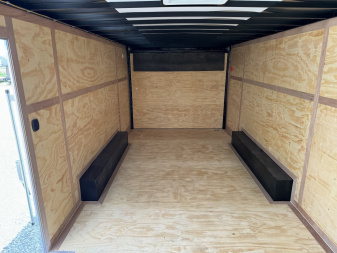 New 2025 CARGO MATE EHW8520TA3 Cargo / Enclosed Trailer 102X20 TA RAMP DOOR (GVW:9800) WHITE