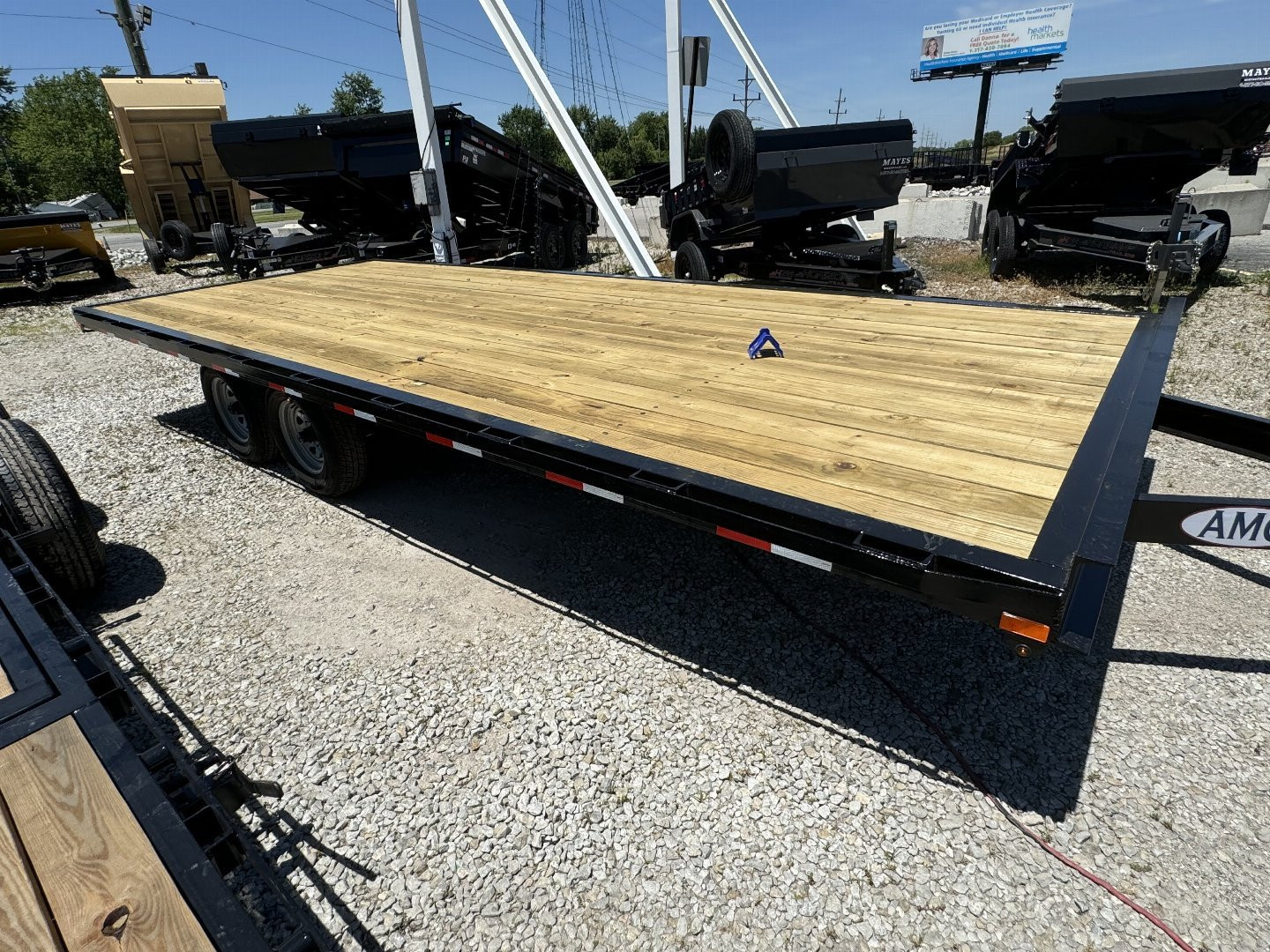 New 2024 AMO UC202 Deckover Trailer 96X20 TA NO RAMPS (GVW:9990)