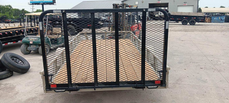 New 2025 RAWMAXX UTX1477BP3.5K Utility Trailer 77X14 SA (GVW:3500) DESERT TAN