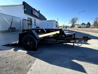 New 2025 H and H Trailer 62X10 Tilt Scissor Equipment Trailer