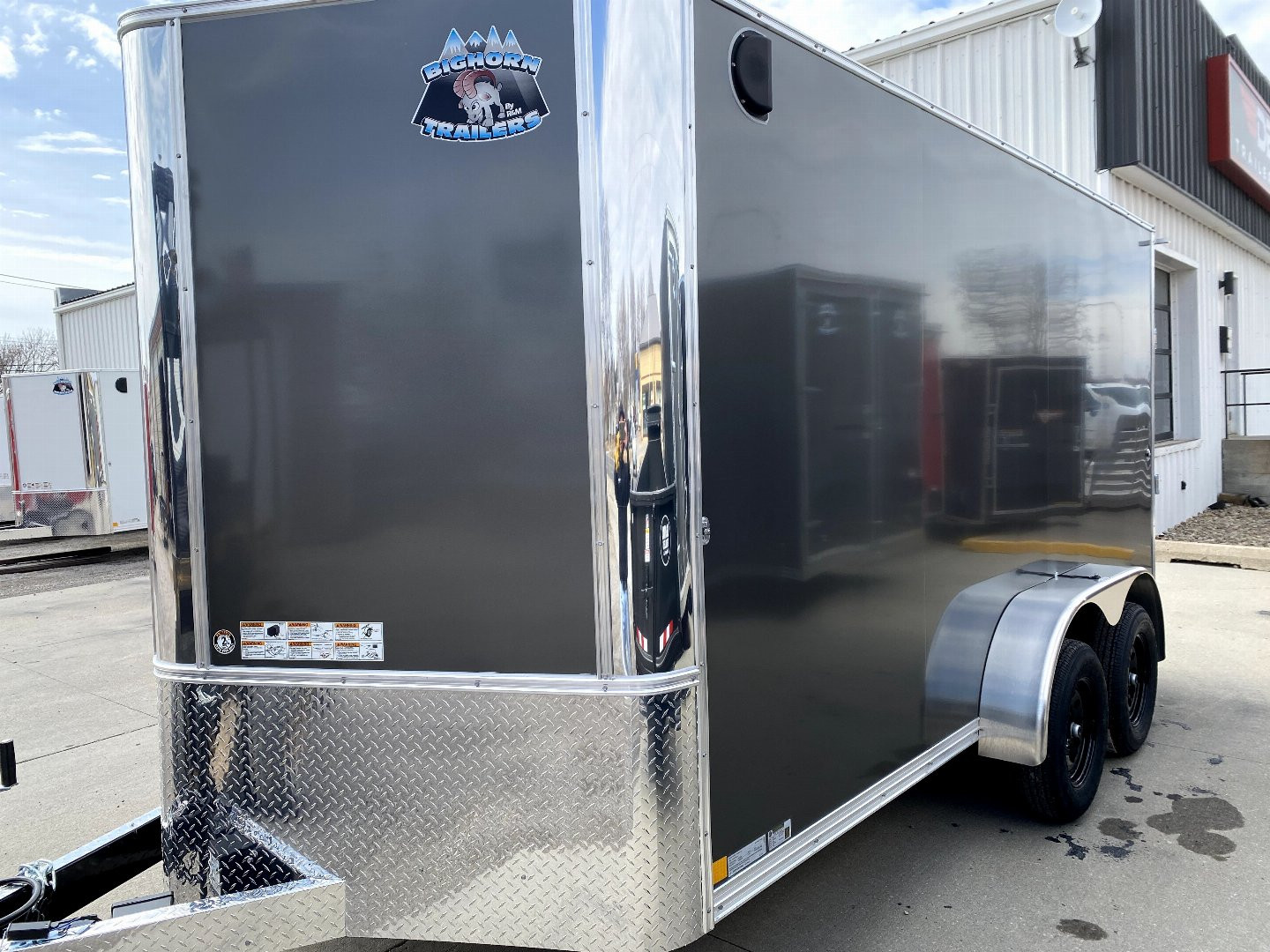 New 2025 R&M Manufacturing BIG HORN 7X14 CONTRACTOR Cargo / Enclosed Trailer