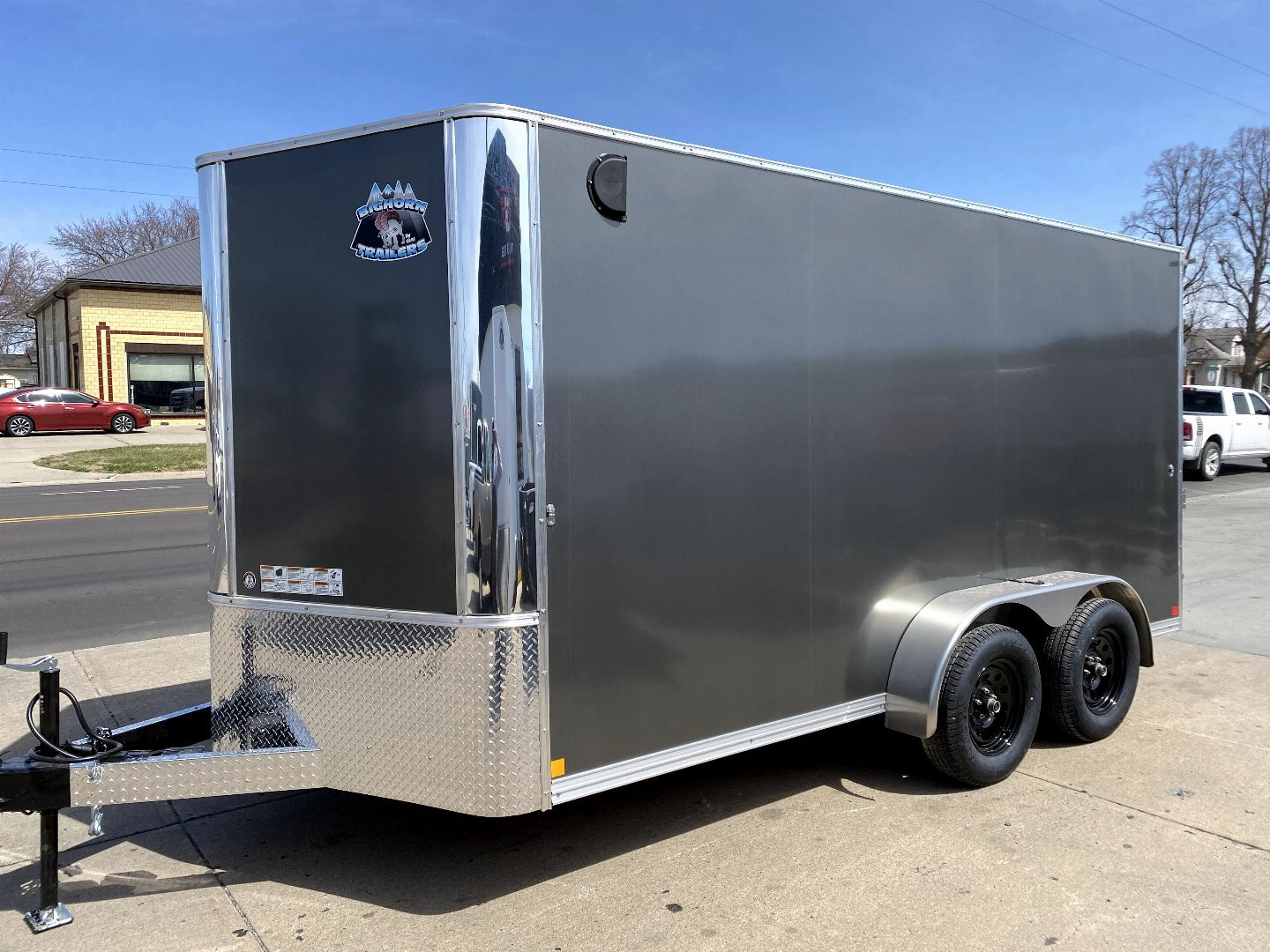New 2025 R&M Manufacturing BIG HORN 7X14 CONTRACTOR Cargo / Enclosed Trailer