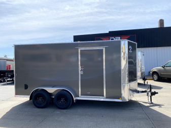 New 2025 R&M Manufacturing BIG HORN 7X14 CONTRACTOR Cargo / Enclosed Trailer