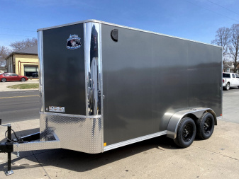 New 2025 R&M Manufacturing BIG HORN 7X14 CONTRACTOR Cargo / Enclosed Trailer