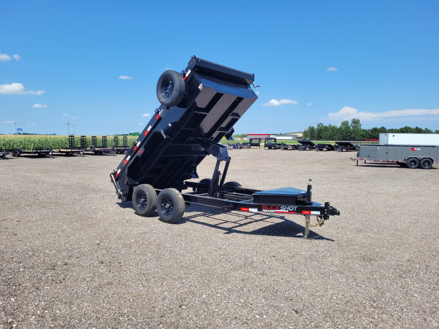 New 2025 Buckshot 72"x12' BP Dump Trailer