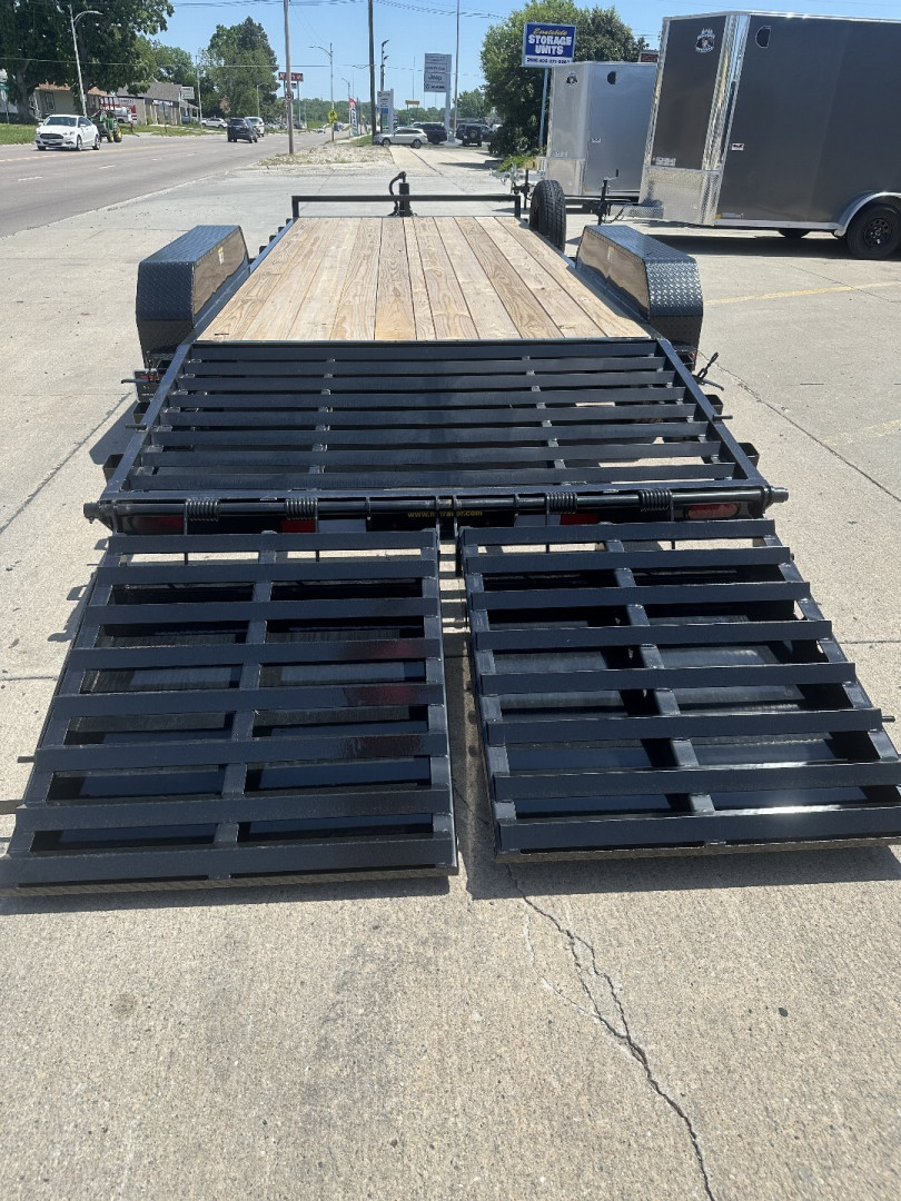 New 2024 H and H Trailer 82x16+4 Super Deluxe Ramp Industrial Equipment Trailer 14K (H8216+4ILSDR-140) Equipment Trailer