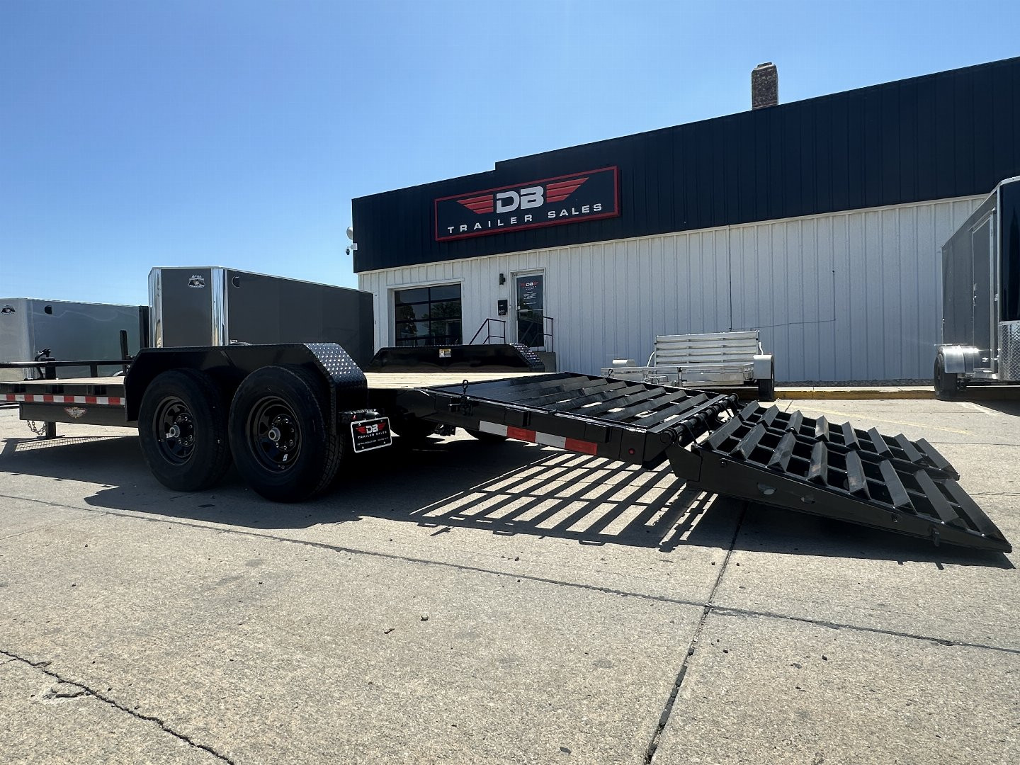 New 2024 H and H Trailer 82x16+4 Super Deluxe Ramp Industrial Equipment Trailer 14K (H8216+4ILSDR-140) Equipment Trailer