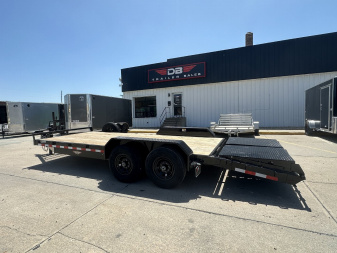 New 2024 H and H Trailer 82x16+4 Super Deluxe Ramp Industrial Equipment Trailer 14K (H8216+4ILSDR-140) Equipment Trailer