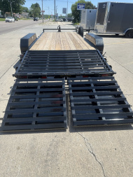 New 2024 H and H Trailer 82x16+4 Super Deluxe Ramp Industrial Equipment Trailer 14K (H8216+4ILSDR-140) Equipment Trailer
