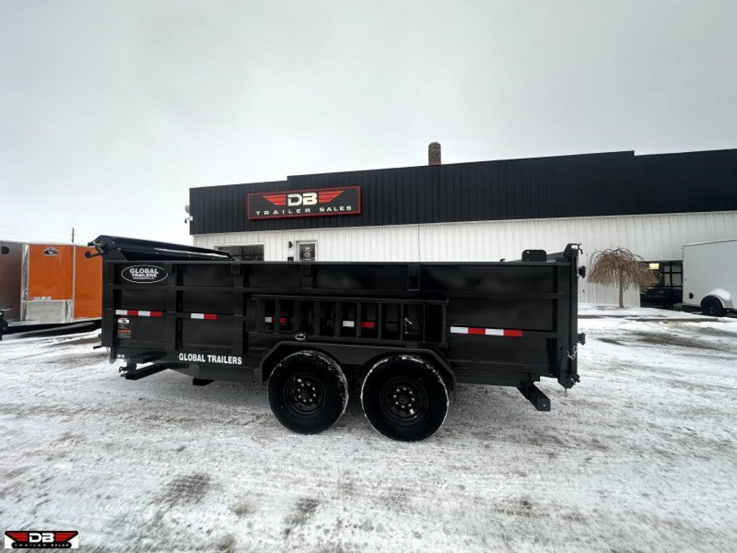 New 2024 Global Equipment Co 16' HD Dump Box Trailer