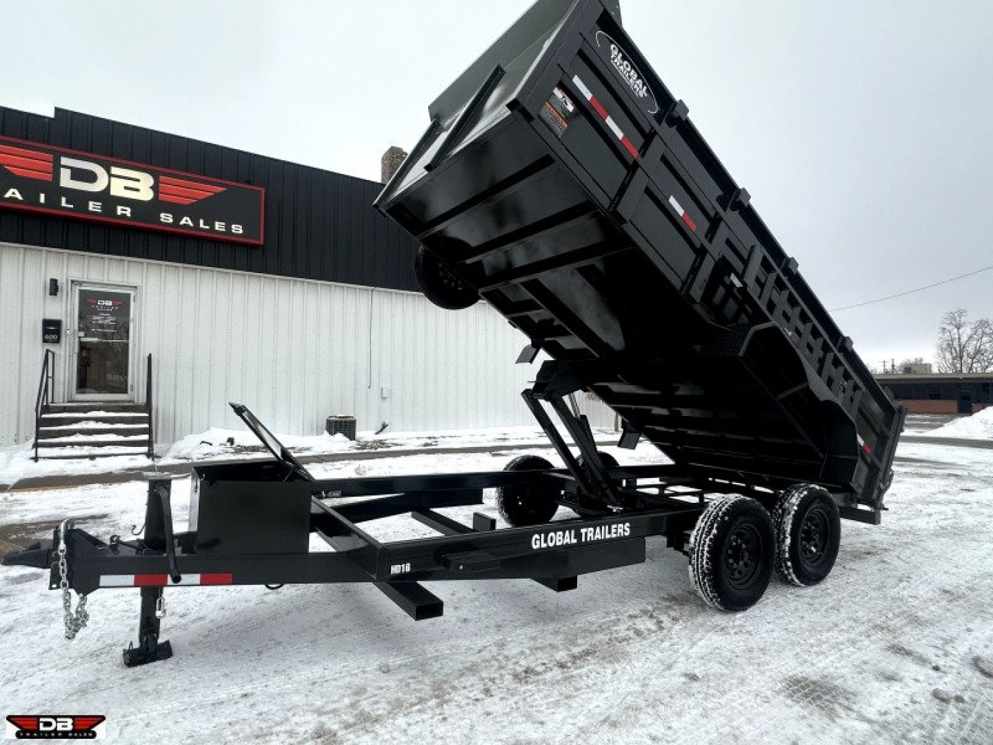 New 2024 Global Equipment Co 16' HD Dump Box Trailer