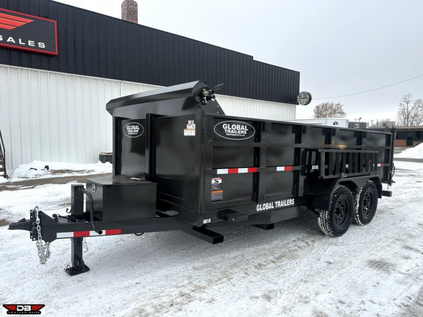New 2024 Global Equipment Co 16' HD Dump Box Trailer