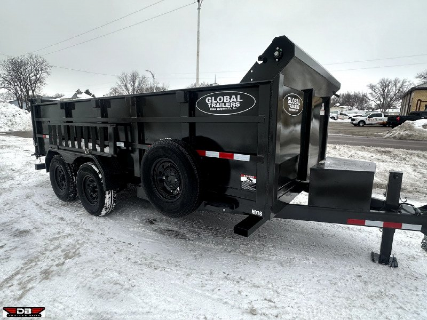 New 2024 Global Equipment Co 16' HD Dump Box Trailer