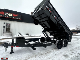 New 2024 Global Equipment Co 16' HD Dump Box Trailer